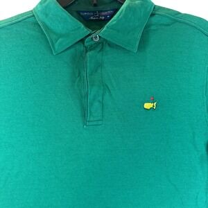 Masters Golf Green Clubhouse Collection Polo Shirt Size M Short Sleeve Italy